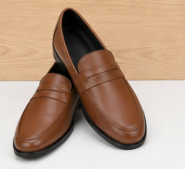 Men’s Premium Leather Penny Loafers — view 9
