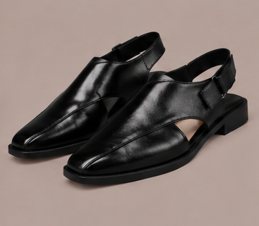 Premium Leather Slingback Loafers — view 6