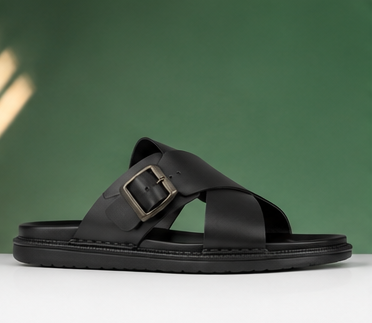 Premium Criss-Cross Strap Slide Sandals — view 6