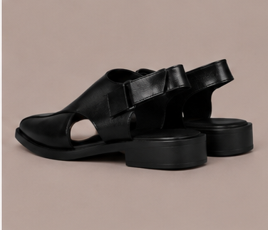 Premium Leather Slingback Loafers — view 4