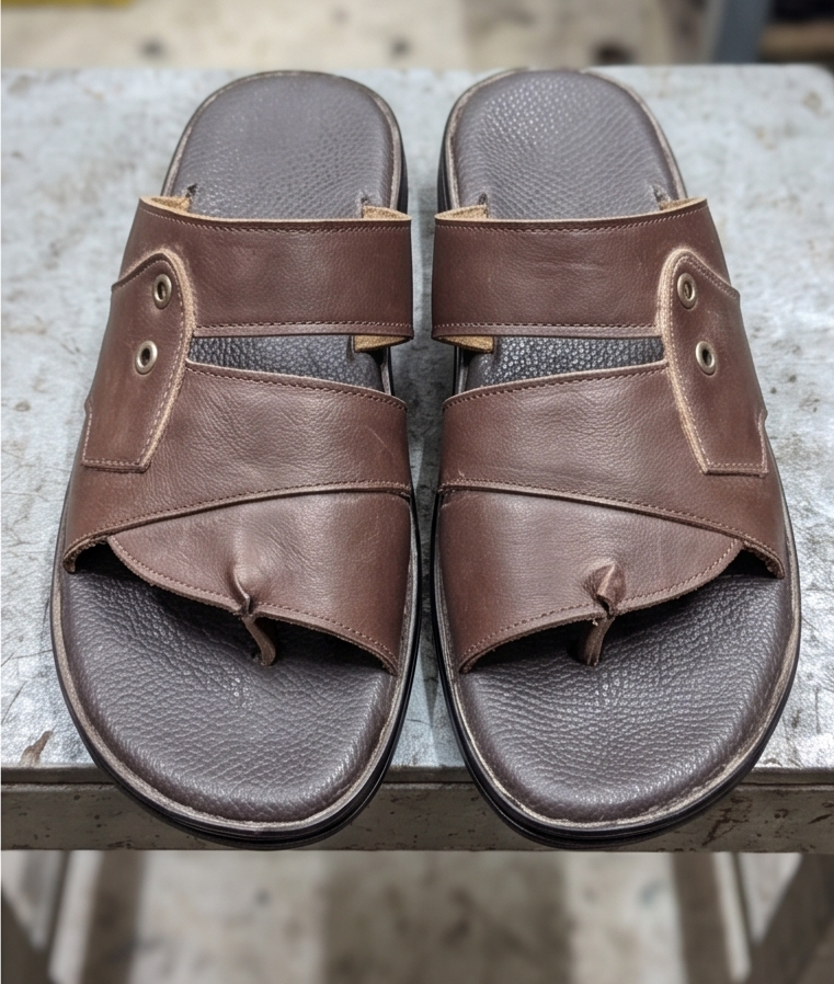 Premium Leather Criss-Cross Strap Sandals