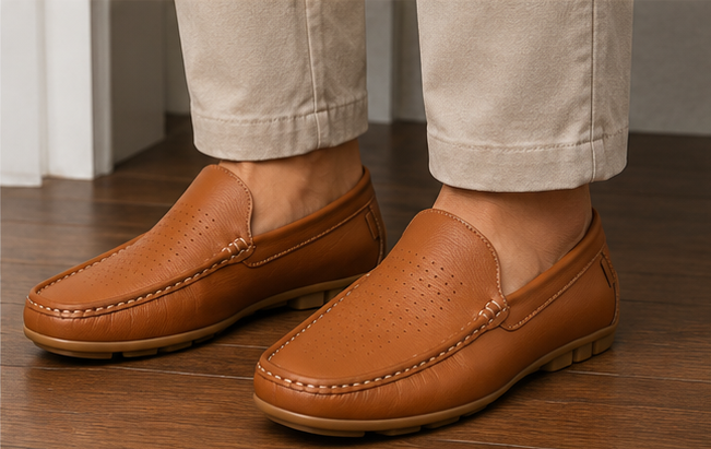 Men’s Premium Perforated Driving Loafers — view 5