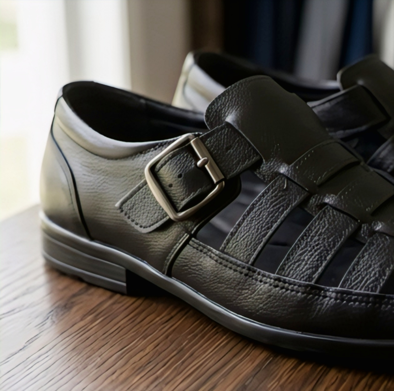 Premium Leather Fisherman Sandals — view 13