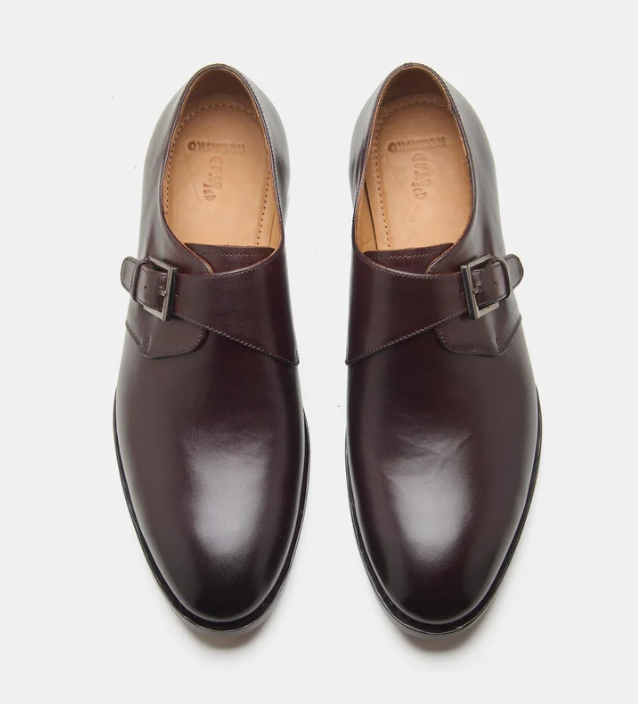 Goodyear Welted Dark Brown Single Strap Monks