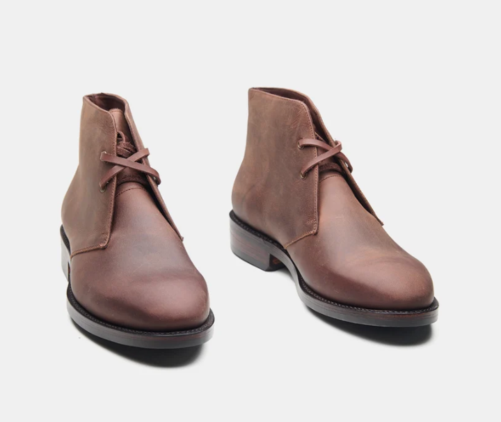 Hand-Welted Oiled Leather Chukka Boot