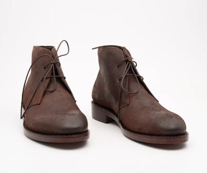 Hand-Welted Roughout Suede Leather Chukka Boot