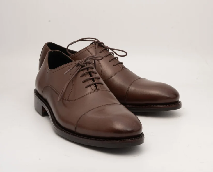 Classic Hand Welted Brown Captoe Oxford — view 3