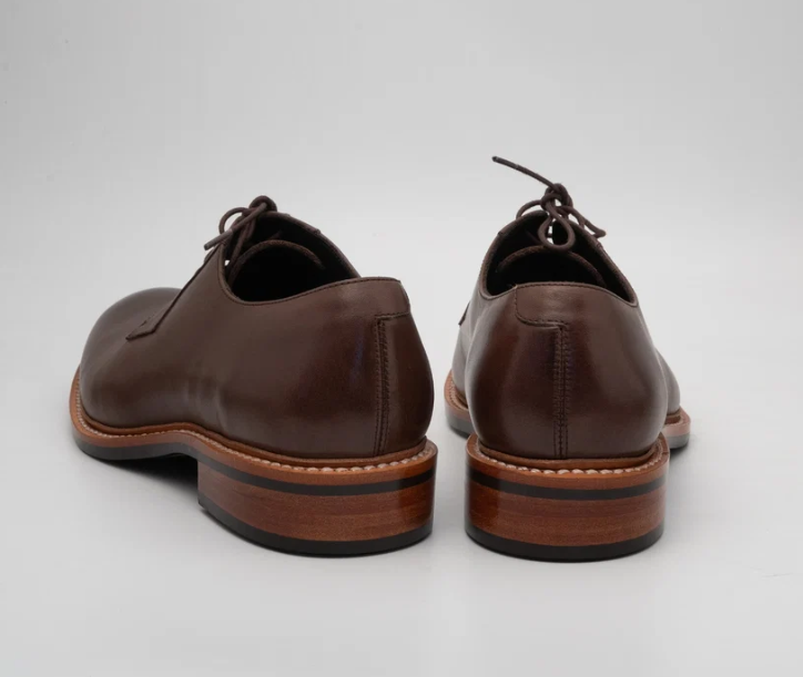 Hand-Welted Brown Plain Toe Blucher — view 3