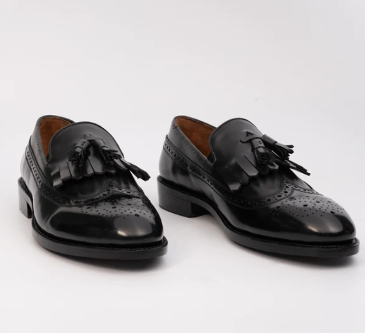 Handwelted Michigan Full Grain Brogue Tassel Loafer