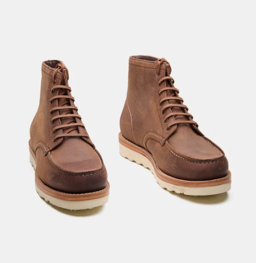 Goodyear Welted Oiled Leather Moctoe Boot
