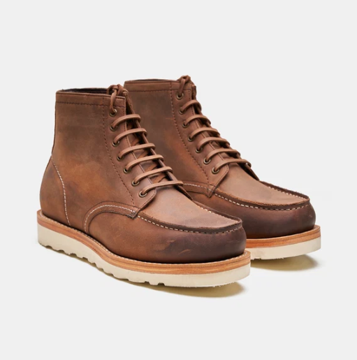 Goodyear Welted Oiled Leather Moctoe Boot — view 3