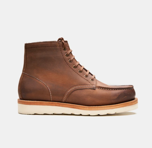 Goodyear Welted Oiled Leather Moctoe Boot — view 4