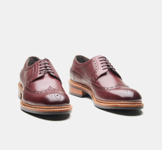 Hand Welted Burgundy Longwing Blucher