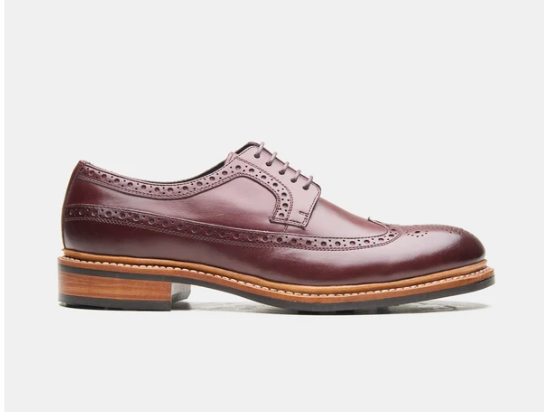 Hand Welted Burgundy Longwing Blucher — view 4