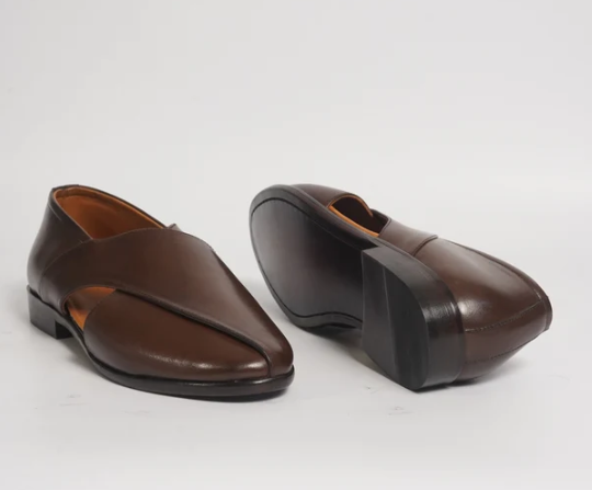Hand Welted Full Grain Leather Peshawari Shoes — view 3
