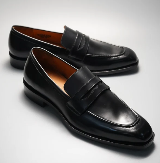 Handwelted Michigan Calf Chisel Toe Penny Loafer