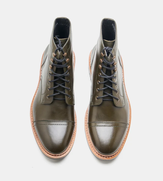 Goodyear Welted Olive Captoe Boot