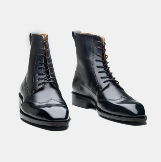 Handwelted Michigan Full Grain Wingtip Dress Boot