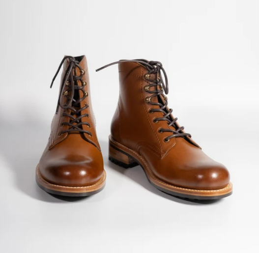 Goodyear Welted Tan Leather Work Boot
