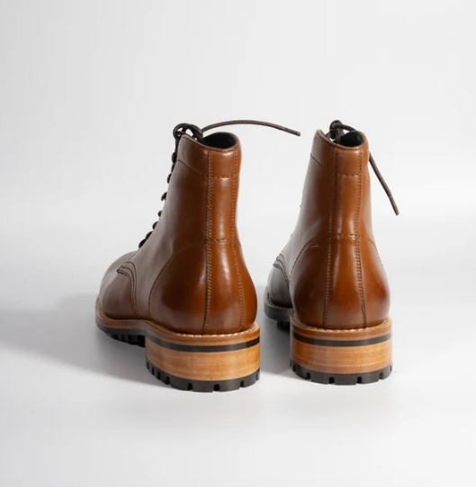 Goodyear Welted Tan Leather Work Boot — view 3