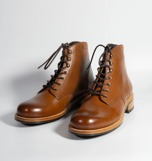 Goodyear Welted Tan Leather Work Boot — view 5
