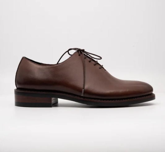 Hand-Welted Brown Wholecut Oxfords — view 3