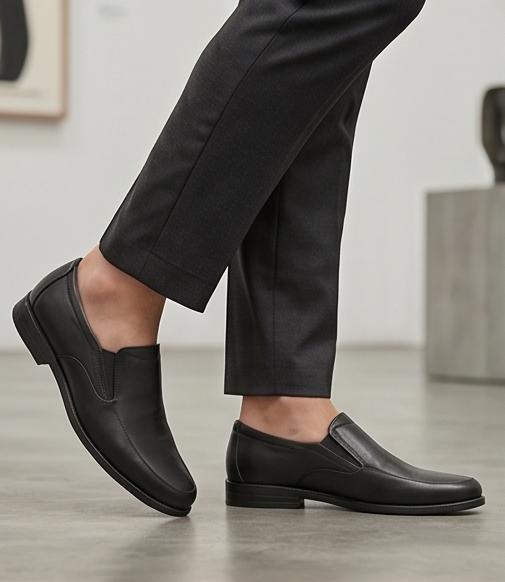 Premium Leather Slip-On Formal Loafers — view 9