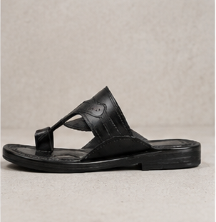 Premium Leather Toe-Loop Sandals — view 4