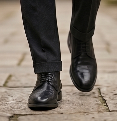 Premium Handcrafted Croc-Embossed Leather Loafers — view 6