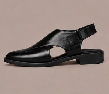 Premium Leather Slingback Loafers — view 5