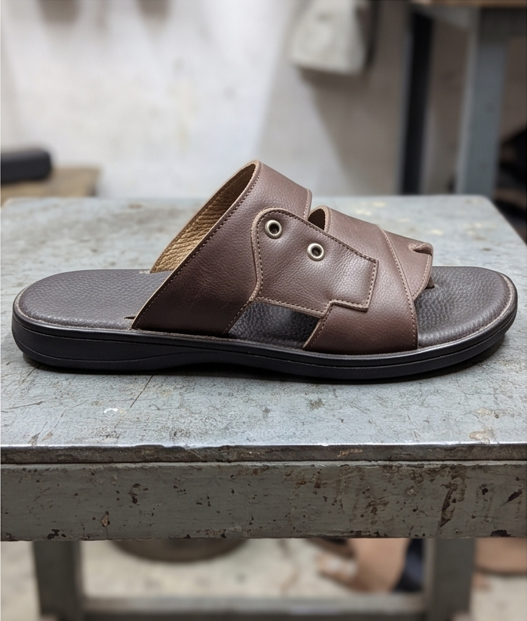 Premium Leather Criss-Cross Strap Sandals — view 5
