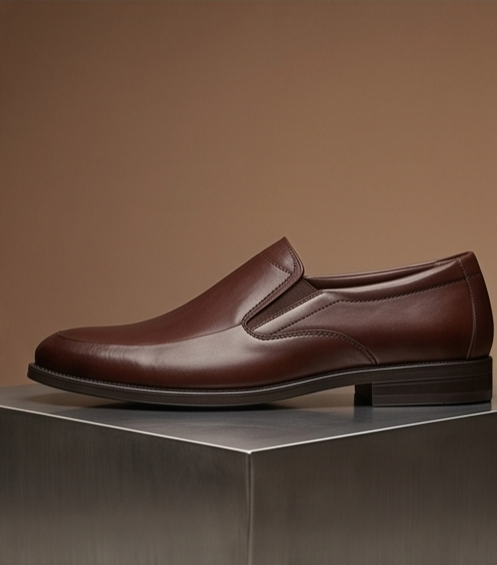 Premium Leather Slip-On Formal Loafers — view 4