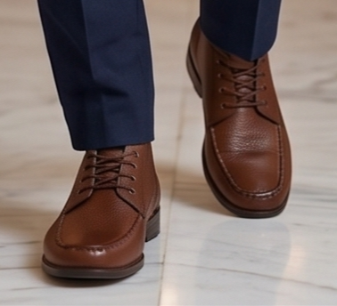 Premium Handcrafted Leather Lace-Up Ankle Boots — view 3