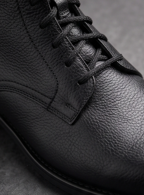 Premium Handcrafted Leather Lace-Up Ankle Boots — view 7