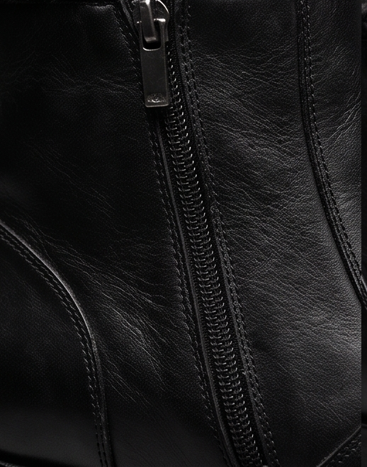 Premium Handcrafted Fur-Lined Leather Chelsea Ankle Boots — view 3