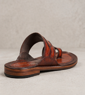 Premium Leather Toe-Loop Sandals — view 6