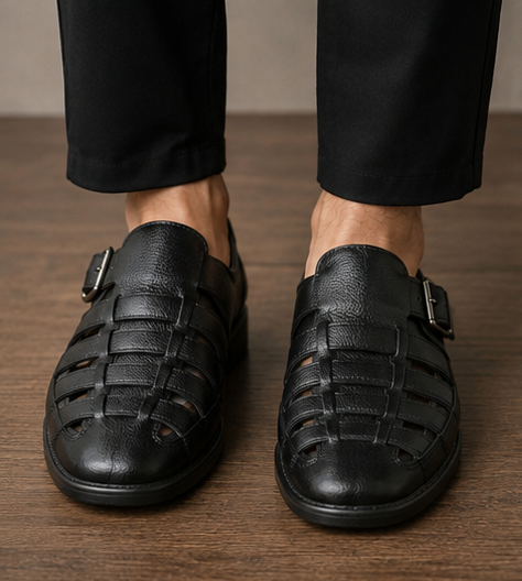 Premium Leather Fisherman Sandals — view 9