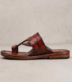 Premium Leather Toe-Loop Sandals — view 7