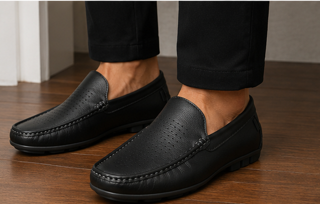 Men’s Premium Perforated Driving Loafers — view 6