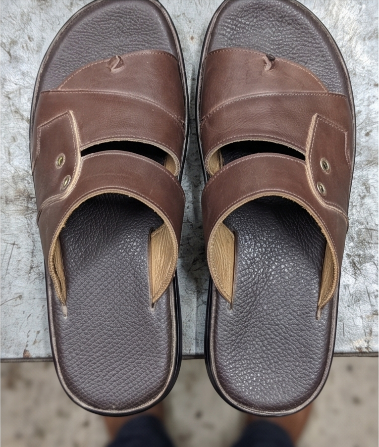 Premium Leather Criss-Cross Strap Sandals — view 3