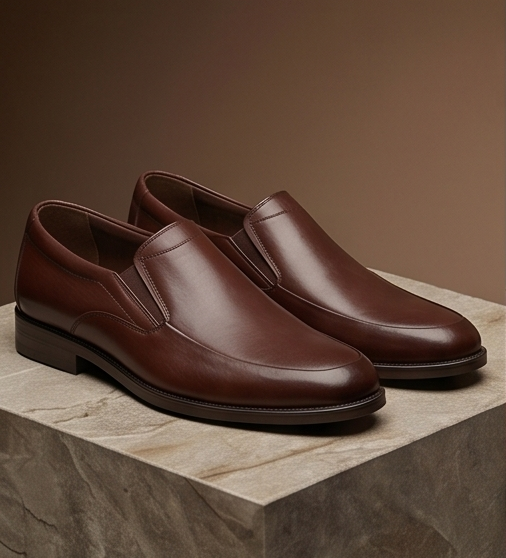 Premium Leather Slip-On Formal Loafers — view 6