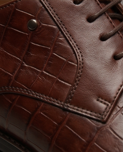 Premium Handcrafted Croc-Embossed Leather Loafers — view 3