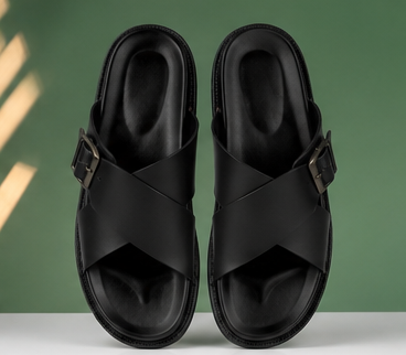 Premium Criss-Cross Strap Slide Sandals — view 7