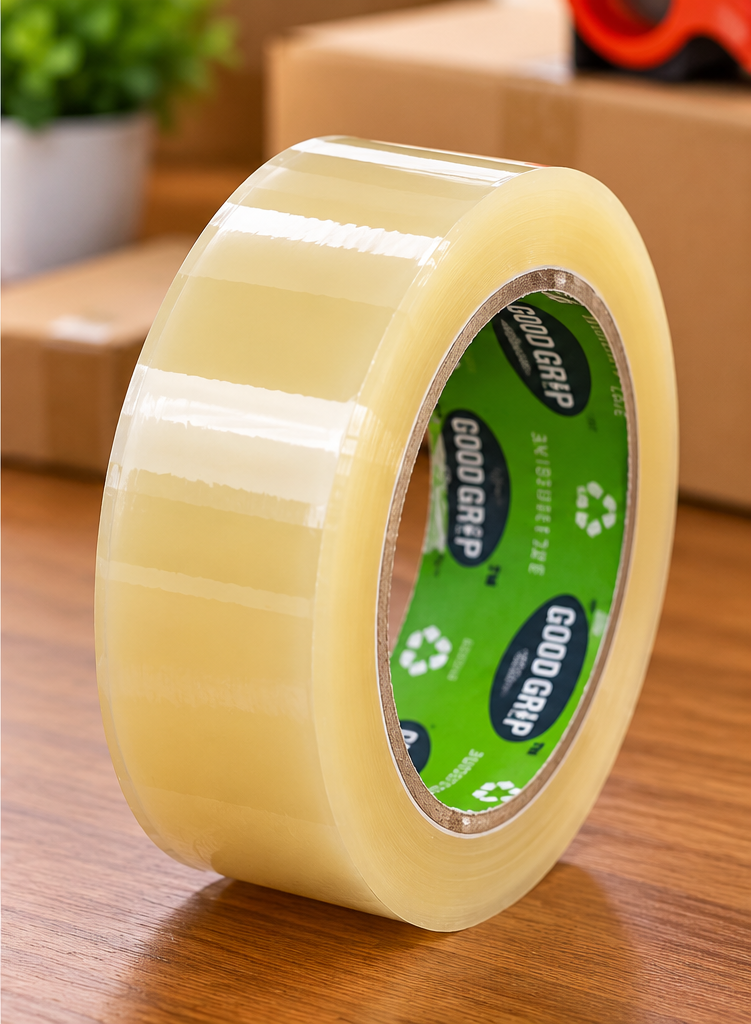 Clear Packing Tape Roll – Strong Adhesive Shipping & Packaging Tape for Boxes, Parcels, Moving & Storage (2 Inch) (Set Of 4) (500 Mtrs Each).