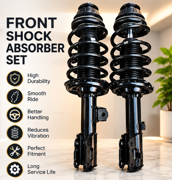 Front Shock Absorber Set for Hyundai Verna – Durable Suspension Replacement for Smooth Ride & Better Handling.